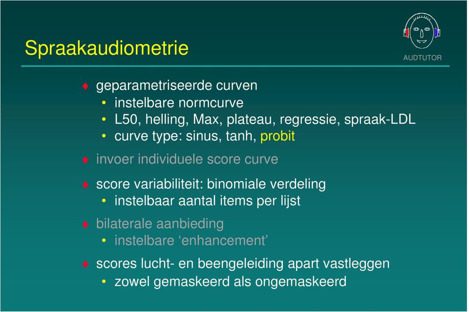 variabiliteit: binomiale verdeling instelbaar aantal items per lijst bilaterale aanbieding