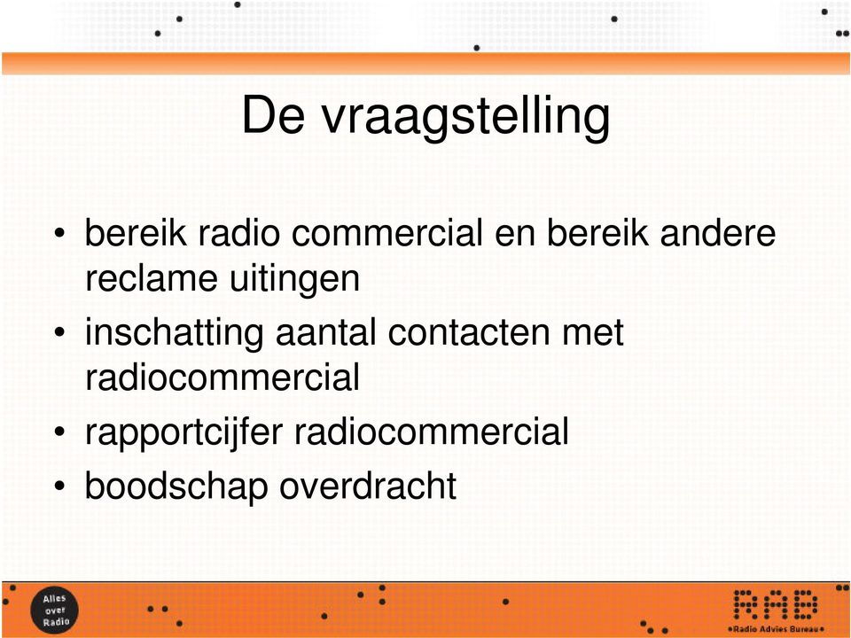 aantal contacten met radiocommercial