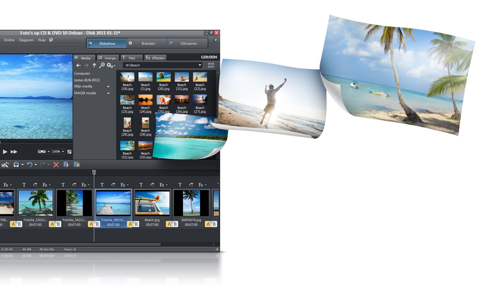 De ideale aanvulling voor uw projecten MAGIX 3D Maker 7 is geschikt als 3D-titel-editor voor uw slideshows.