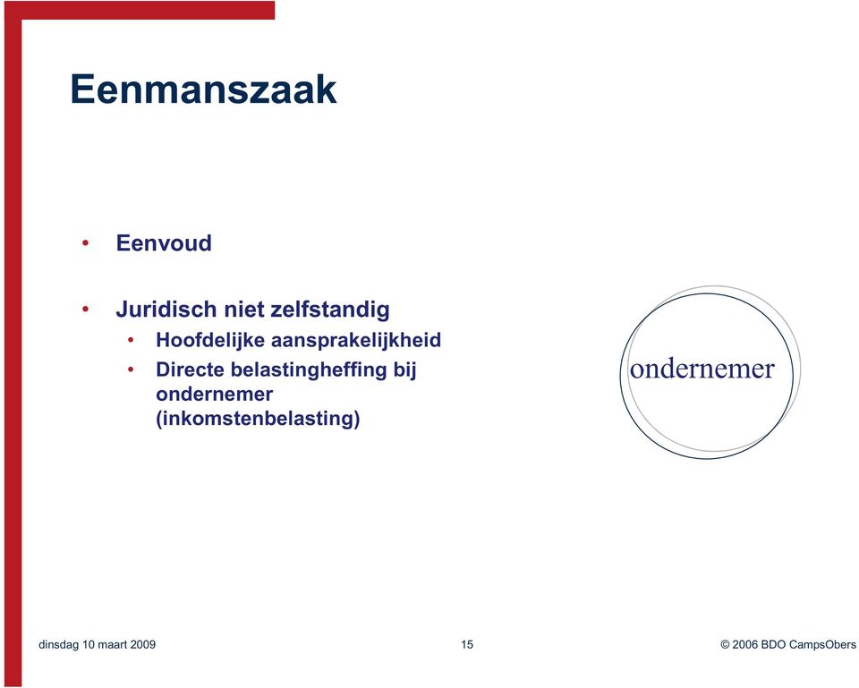 Directebelastingheffingbij ondernemer