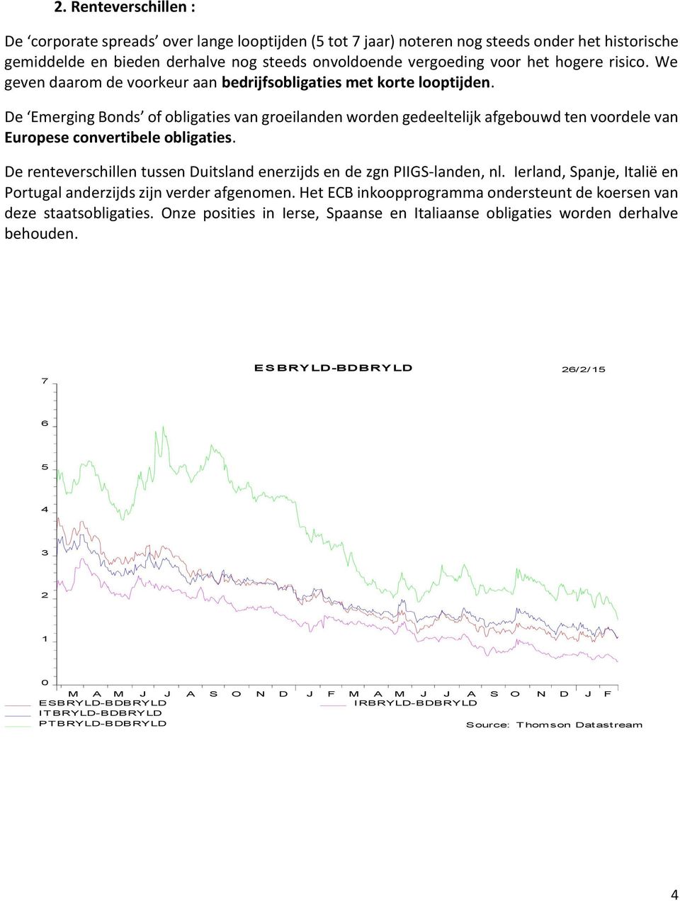 De Emerging Bonds of obligaties van groeilanden worden gedeeltelijk afgebouwd ten voordele van Europese convertibele obligaties.