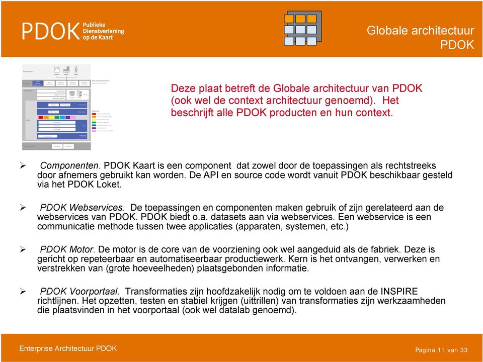 PDOK Webservices. De toepassingen en componenten maken gebruik of zijn gerelateerd aan de webservices van PDOK. PDOK biedt o.a. datasets aan via webservices.