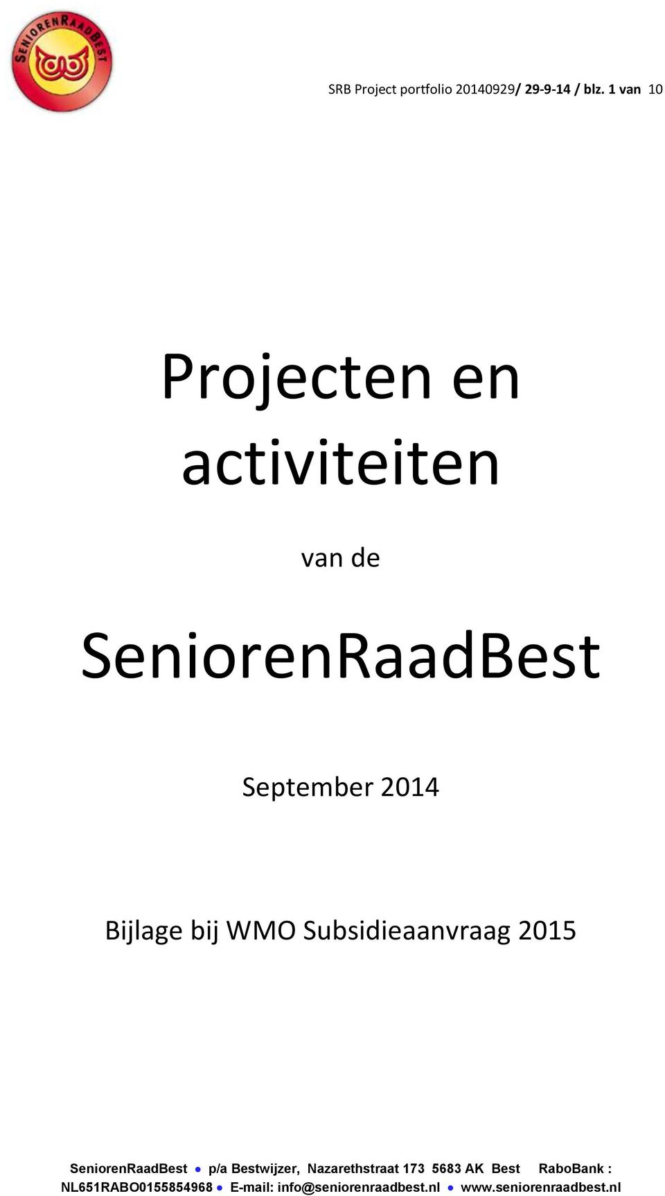 1 van 10 Projecten en activiteiten van