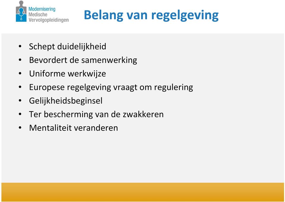 Europese regelgeving vraagt om regulering