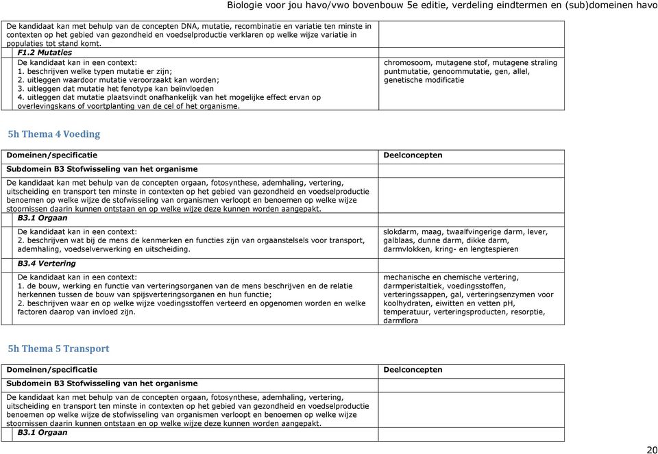 uitleggen dat mutatie plaatsvindt onafhankelijk van het mogelijke effect ervan op overlevingskans of voortplanting van de cel of het organisme.