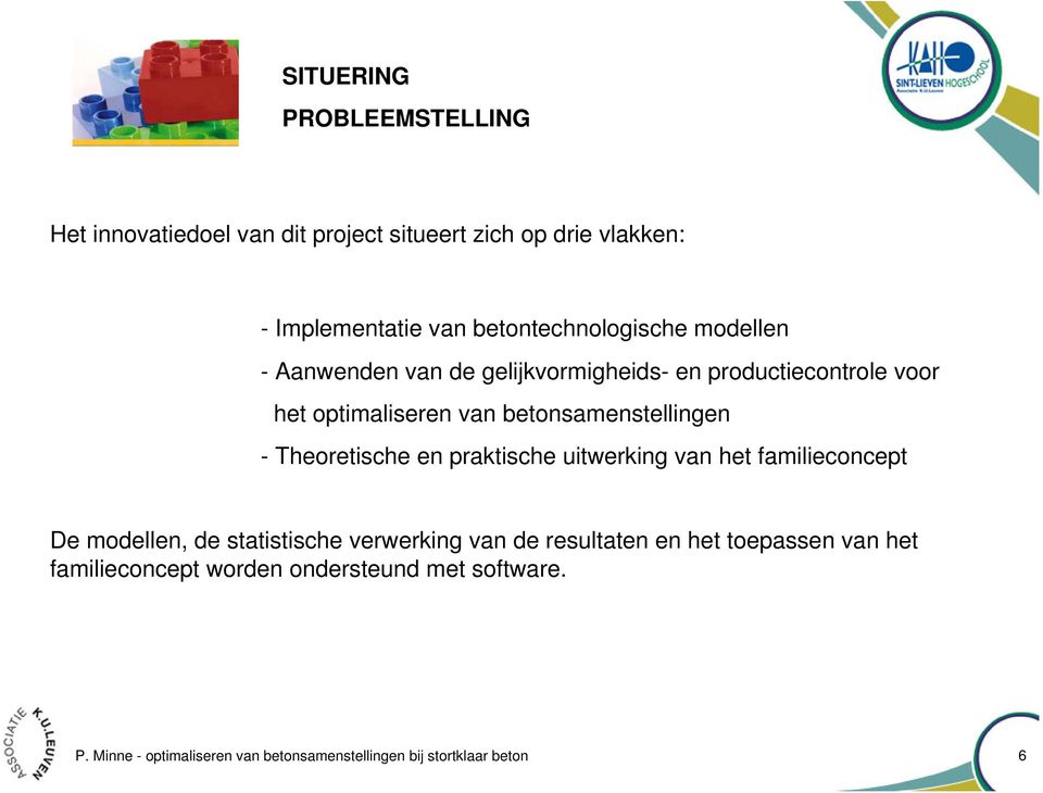 betonsamenstellingen - Theoretische en praktische uitwerking van het familieconcept De modellen, de statistische verwerking van