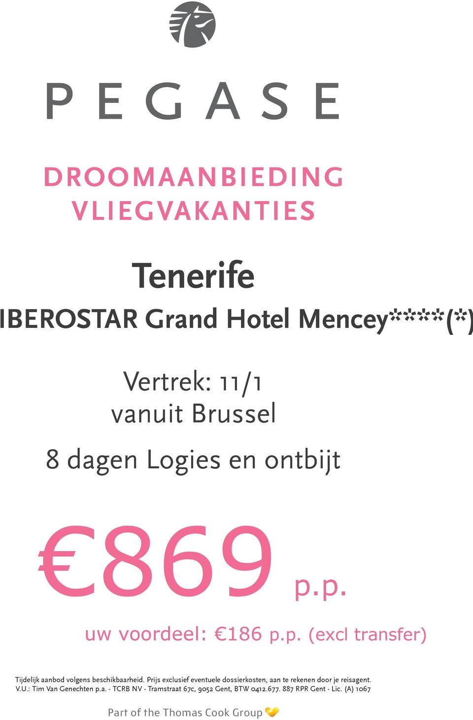 Brussel 8 dagen Logies en ontbijt 869 p.