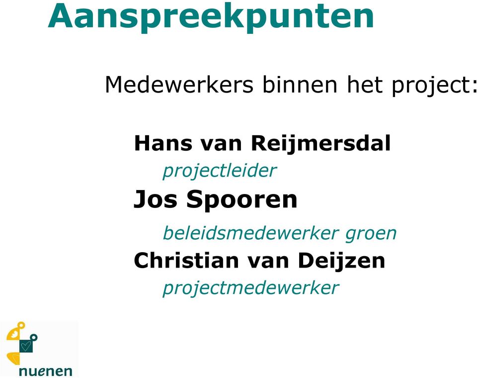 projectleider Jos Spooren