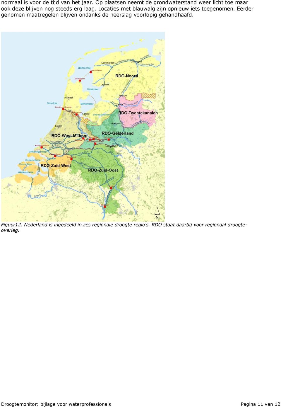 Locaties met blauwalg zijn opnieuw iets toegenomen.