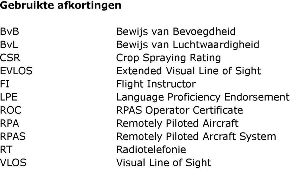 Sight Flight Instructor Language Proficiency Endorsement RPAS Operator Certificate