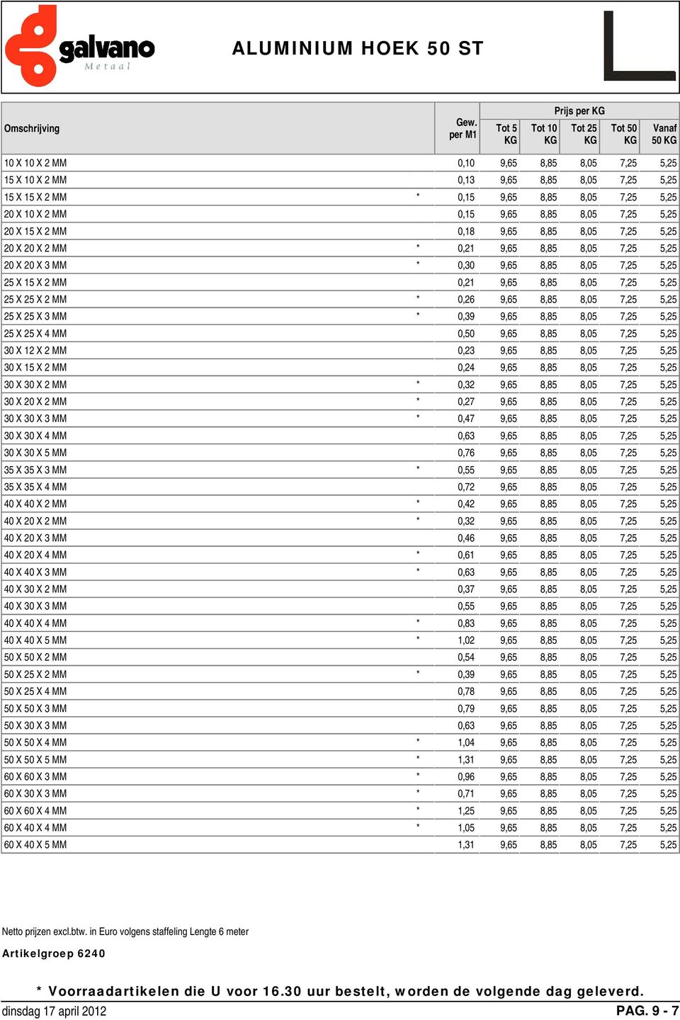 5,25 25 X 25 X 2 MM * 0,26 9,65 8,85 8,05 7,25 5,25 25 X 25 X 3 MM * 0,39 9,65 8,85 8,05 7,25 5,25 25 X 25 X 4 MM 0,50 9,65 8,85 8,05 7,25 5,25 30 X 12 X 2 MM 0,23 9,65 8,85 8,05 7,25 5,25 30 X 15 X