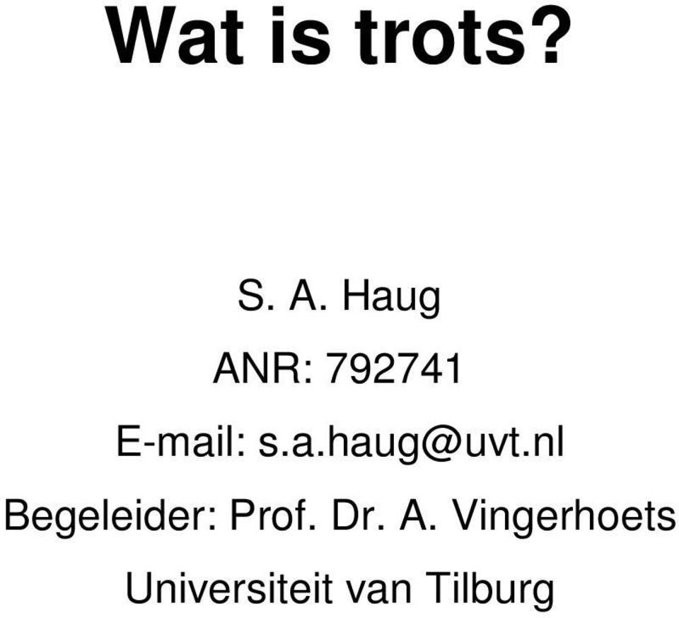nl Begeleider: Prof. Dr. A.