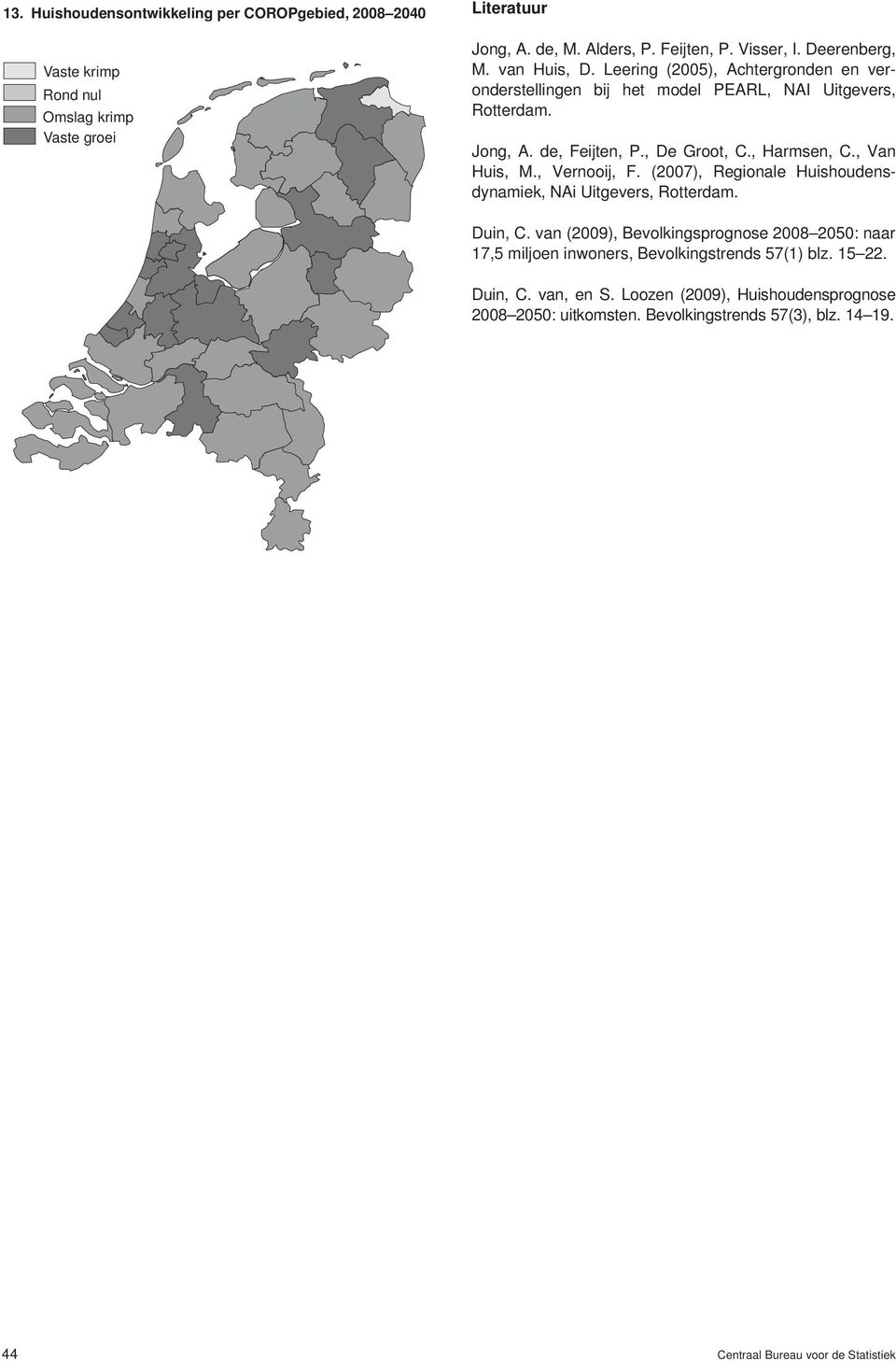 , Harmsen, C., Van Huis, M., Vernooij, F. (2007), Regionale Huishoudensdynamiek, NAi Uitgevers, Rotterdam. Duin, C.