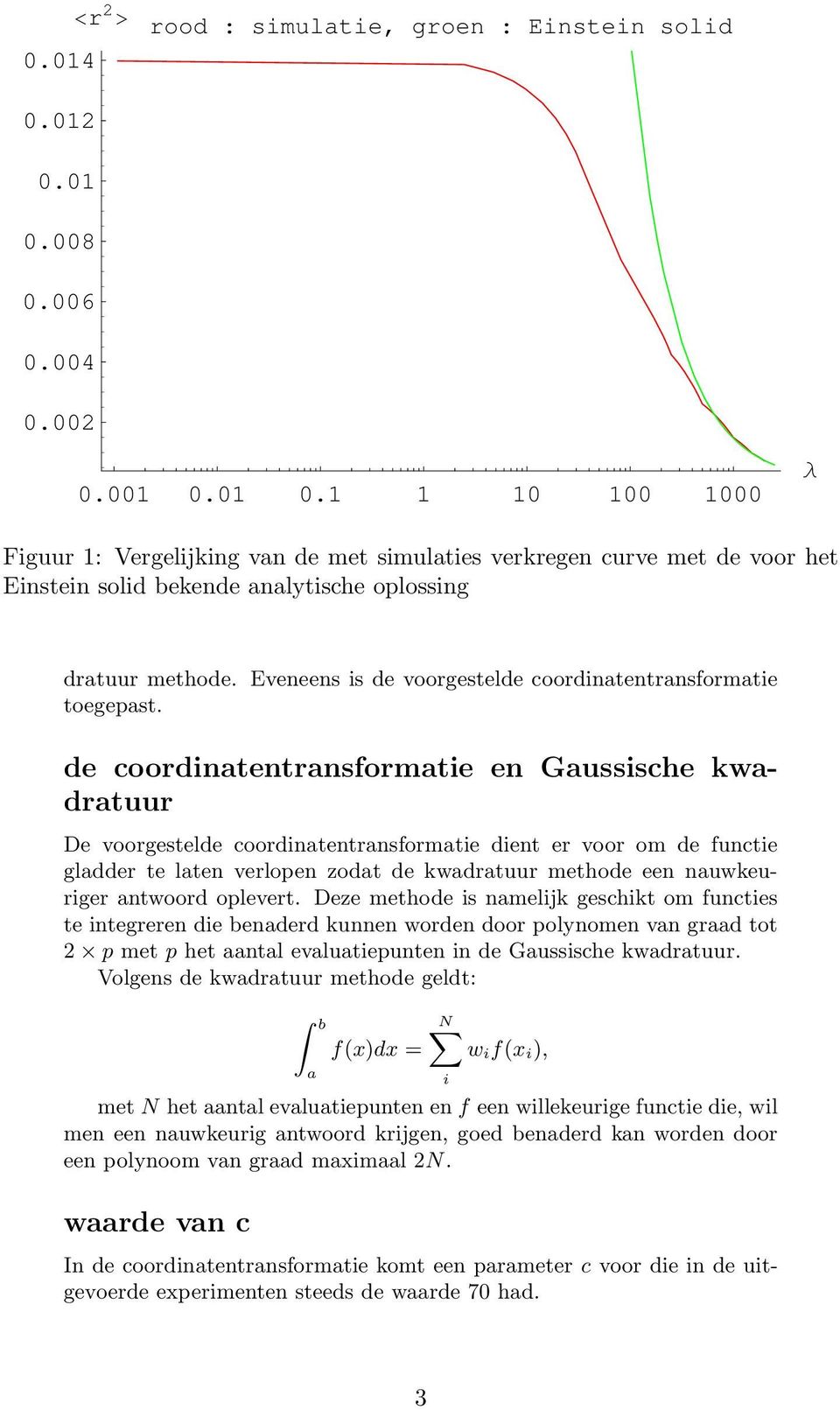 Eveneens is de voorgestelde coordinatentransformatie toegepast.