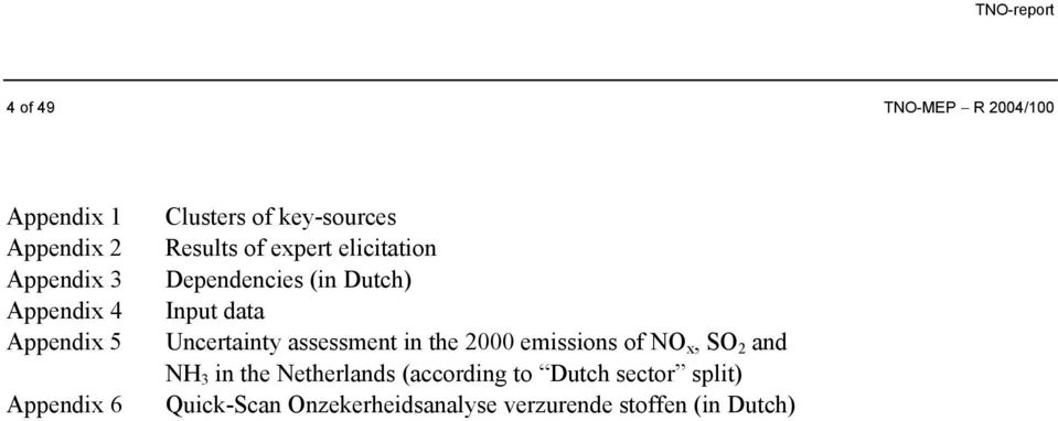 Uncertainty assessment in the 2000 emissions of NO x, SO 2 and NH 3 in the Netherlands