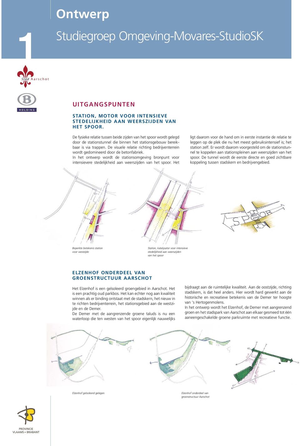 De visuele relatie richting bedrijventerrein wordt gedomineerd door de betonfabriek. In het ontwerp wordt de stationsomgeving bronpunt voor intensievere stedelijkheid aan weerszijden van het spoor.