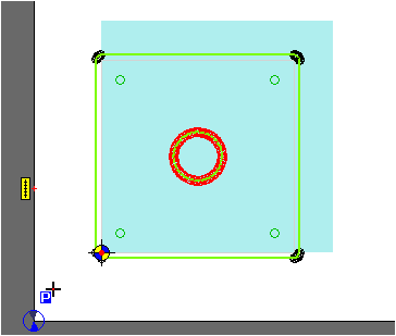 NC TECHNIEK INFO CNC BESTURING 6 Radiuscorrectie Ga nu naar radiuscorrectie En verander de volgende instellingen: Doorsnede Frees van 5 mm Uitlijnen in dit geval zwart buiten, rood en groen binnen de