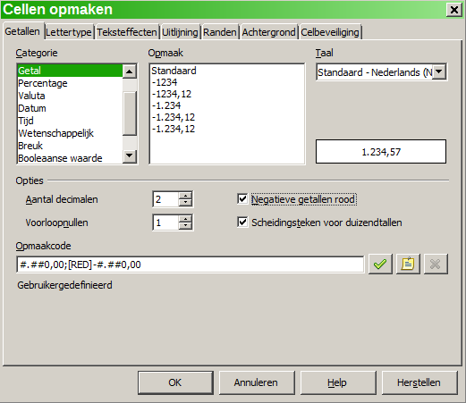 Getallen opmaken Diverse getalnotaties kunnen op cellen worden toegepast met behulp van de pictogrammen op de werkbalk Opmaak. Selecteer de cel en klik dan op het relevante pictogram.