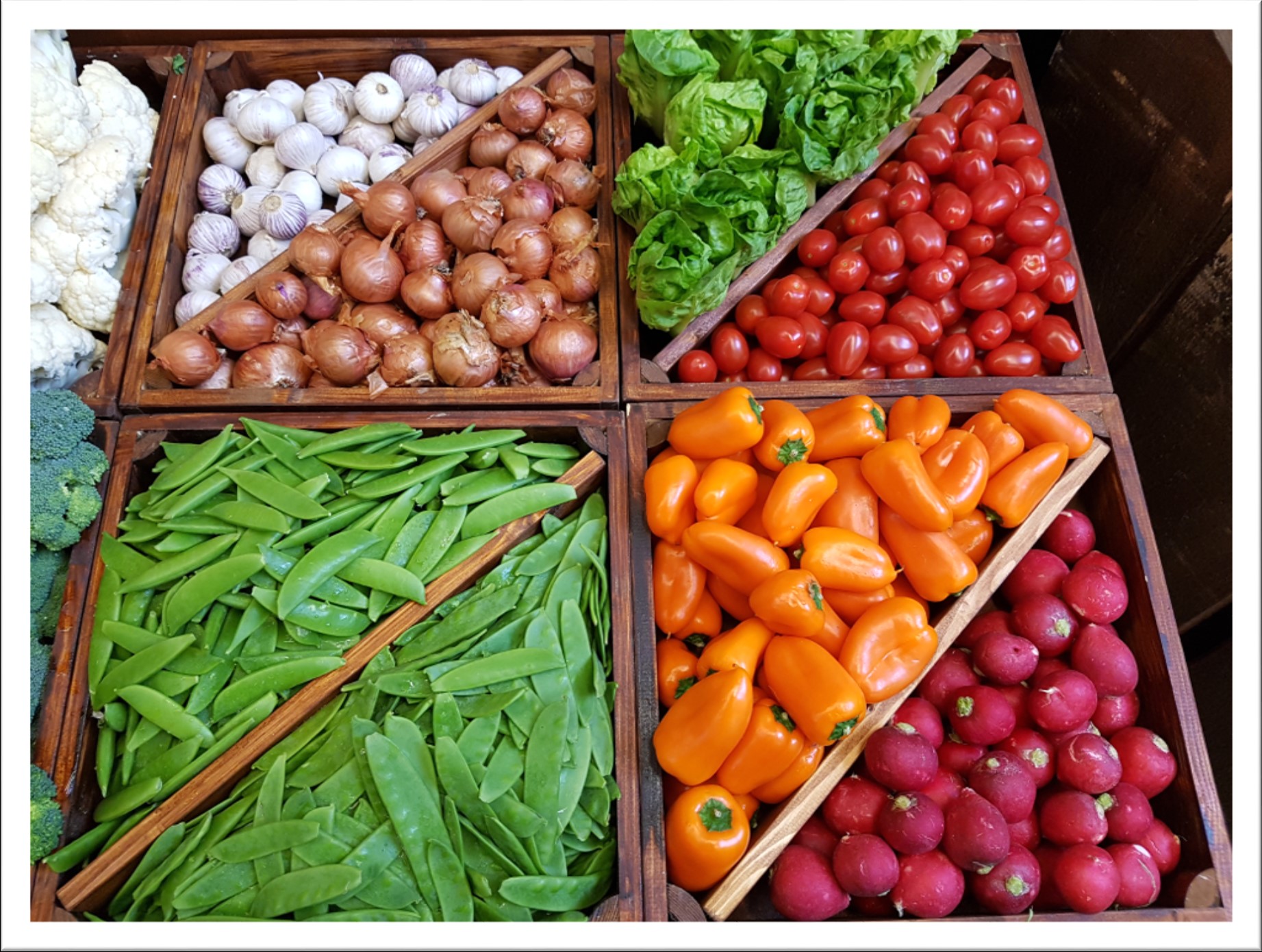 Één van de voordelen van groente op maat is dat je makkelijk kan variëren met het assortiment.