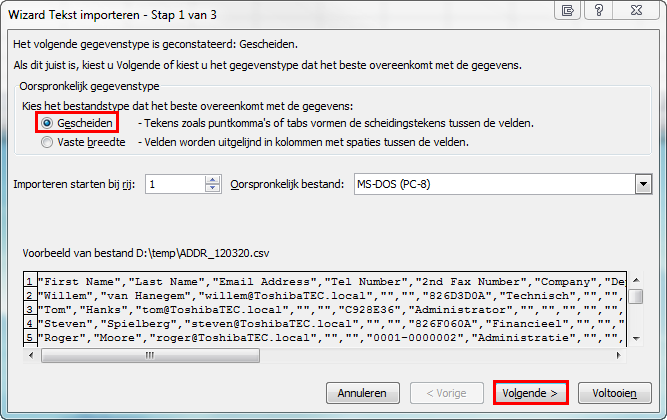 Bestand importeren in MS Excel Open MS Excel: Ga naar [Bestand], [Nieuw], [Lege werkmap].