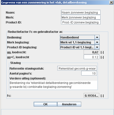 7 De EPB-software berekent daaruit de Fc-waarde = 0,1935.