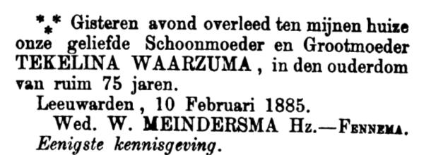 ~ 17 ~ III. Heero MEINDERSMA Geboren op zaterdag 11 juli 1807 in Leeuwarden. Hij is gedoopt op woensdag 29 juli 1807 in Leeuwarden.