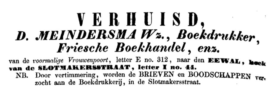 Dirk trouwde 24 jaar oud, op woensdag 15 november 1837 in Leeuwarden met Ena lucia MURRAY BAKKER.