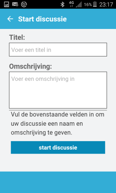 NIEUW BERICHT MAKEN Om de Veiligebuurt-app overzichtelijk en schoon te houden voor de buurtbewoners, dient elke melding en onderwerp apart gemaakt te worden.