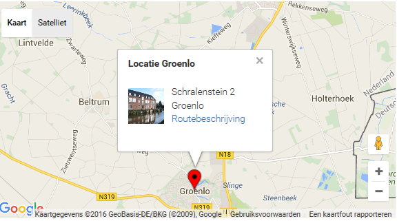 De vestiging De school staat in Groenlo, op de locatie Schralenstein 2. De volgende richtingen kun je volgen: de Richting Zorg, richting Welzijn en richting Dienstverlening en ondersteuning.