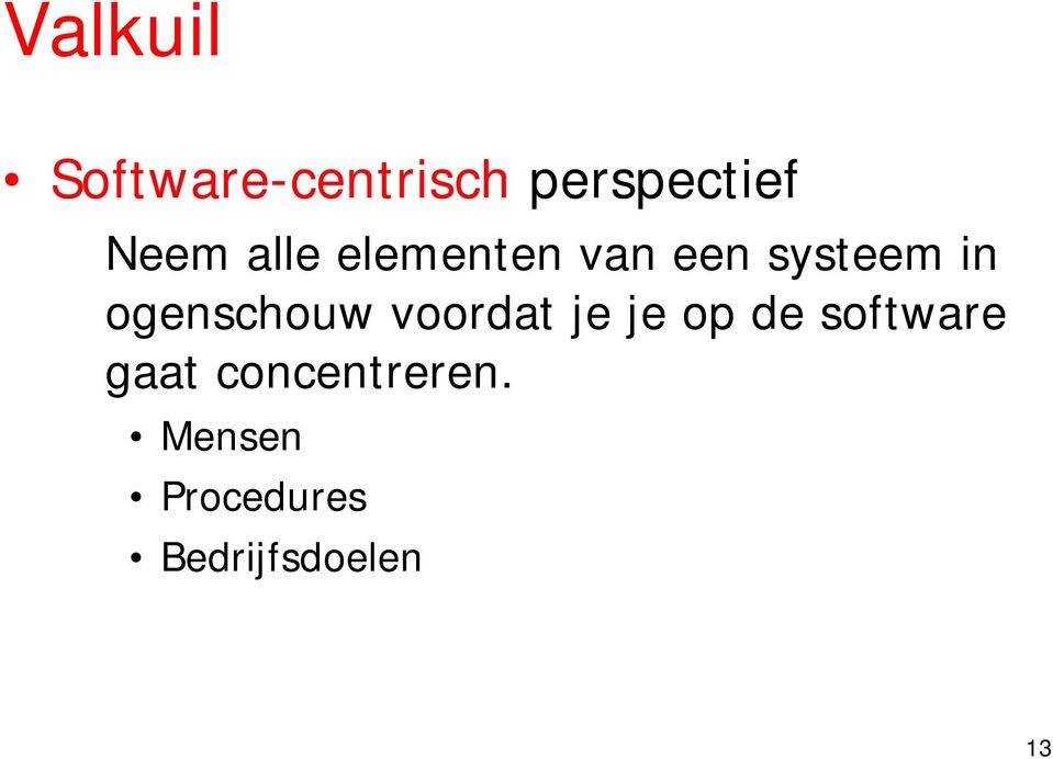 ogenschouw voordat je je op de software