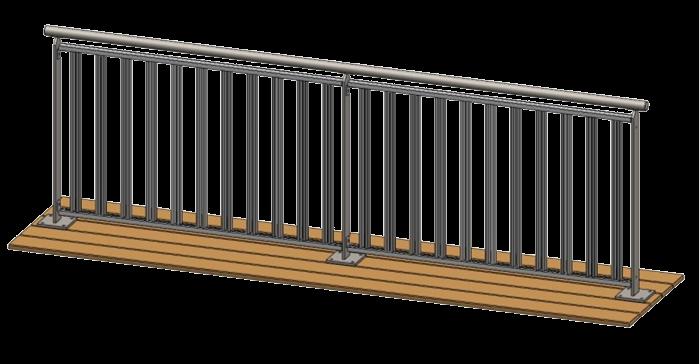 Aluminium spijlenhekwerk Model ASH 30153 Het Almex model ASH30153 systeemhekwerk is ontworpen in de stijl van de Amsterdamse school als een economisch, simpel te installeren hekwerk met een hoge