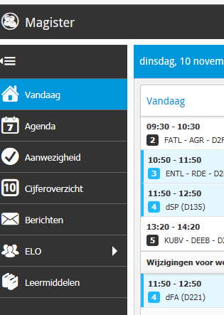 plannen het werk twee weken vooruit zodat leerlingen kunnen blijven plannen! Mentoren BB-KB klassen printen de weekplanner ook uit.