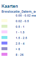 4-8 Figuur 2 : Maximale waterdiepte bij overstroming in dijkring 43. Bron: Provincie Gelderland.