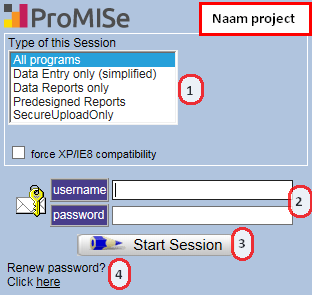 Inloggen Indien uw project een portal pagina heeft via de afdeling ADM van het LUMC, gaat u naar: http://www.msbi.nl/promise/ in de Internet Explorer. (Tip: voeg deze website toe aan uw Favorieten).
