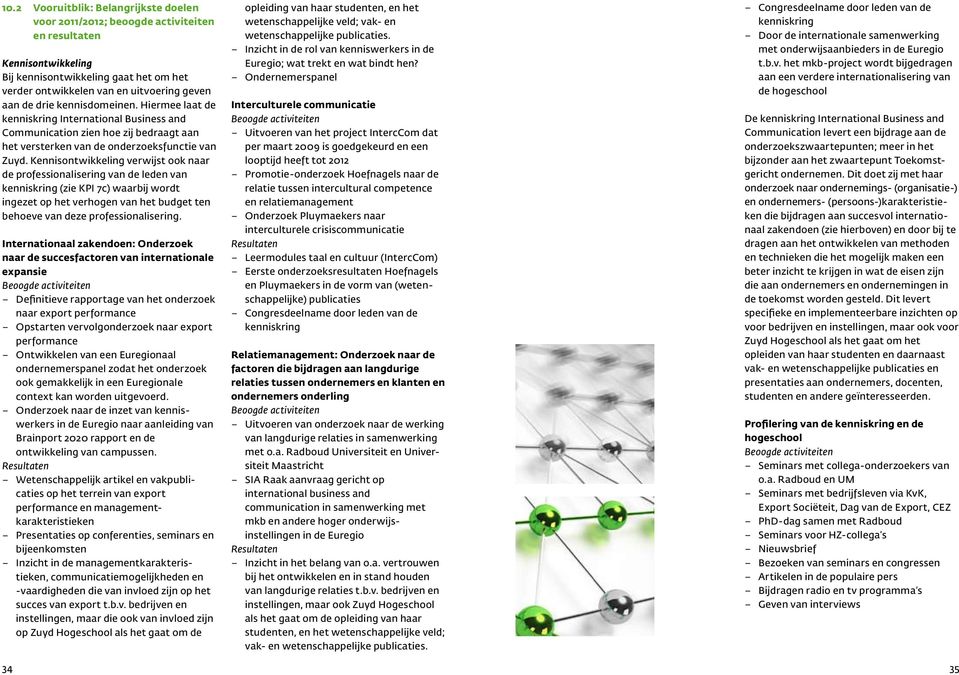 Kennisontwikkeling verwijst ook naar de professionalisering van de leden van kenniskring (zie KPI 7c) waarbij wordt ingezet op het verhogen van het budget ten behoeve van deze professionalisering.