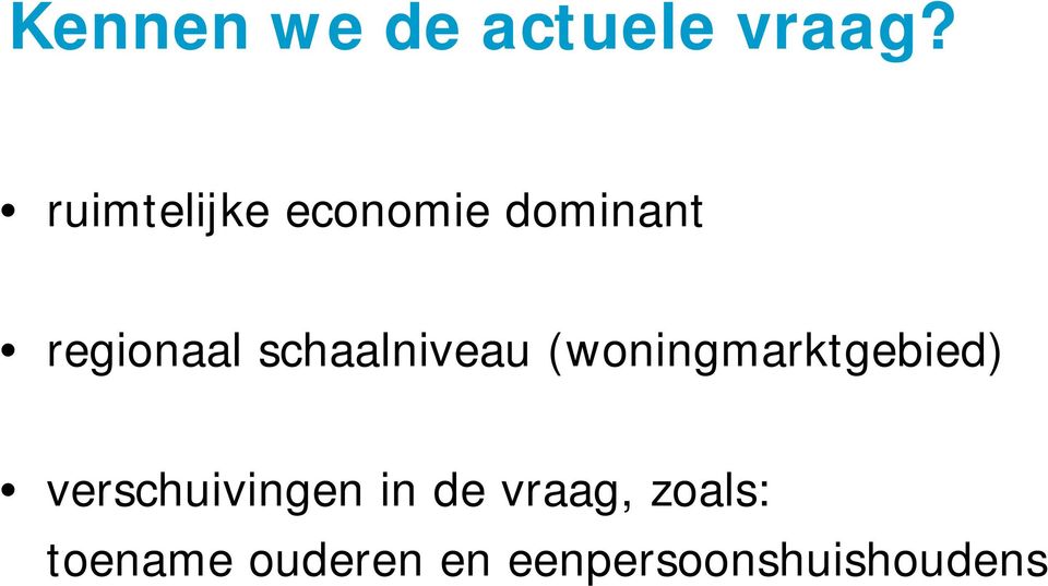 schaalniveau (woningmarktgebied)