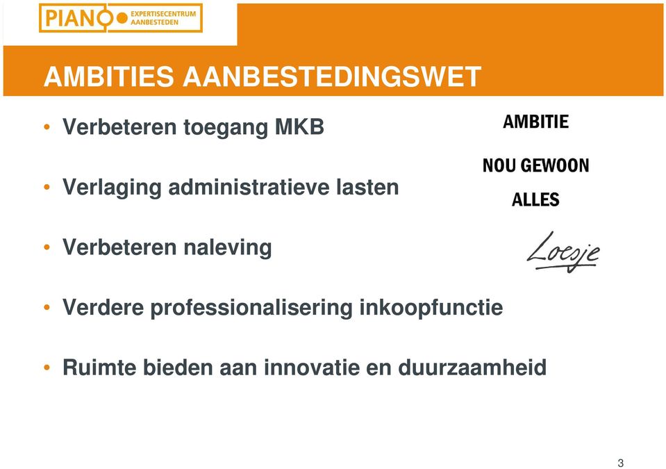naleving Verdere professionalisering