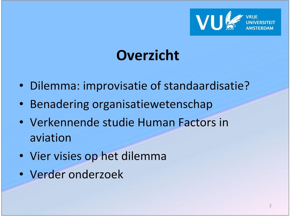 Benadering organisatiewetenschap