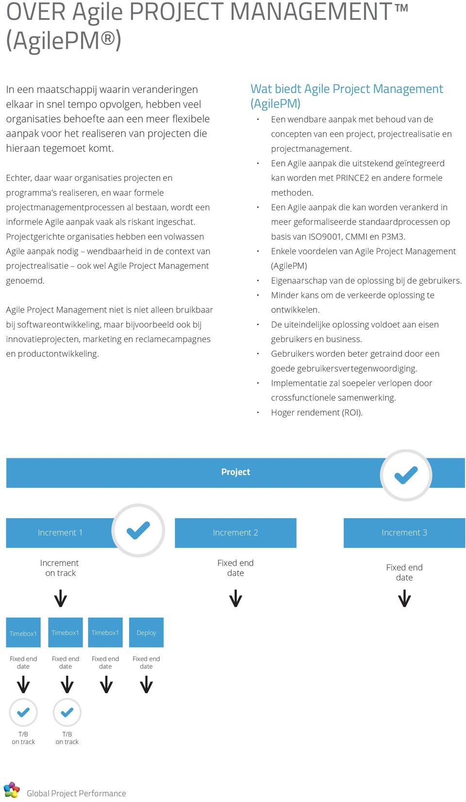 Echter, daar waar organisaties projecten en programma s realiseren, en waar formele projectmanagementprocessen al bestaan, wordt een informele Agile aanpak vaak als riskant ingeschat.