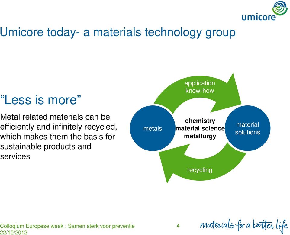 which makes them the basis for sustainable products and services metals