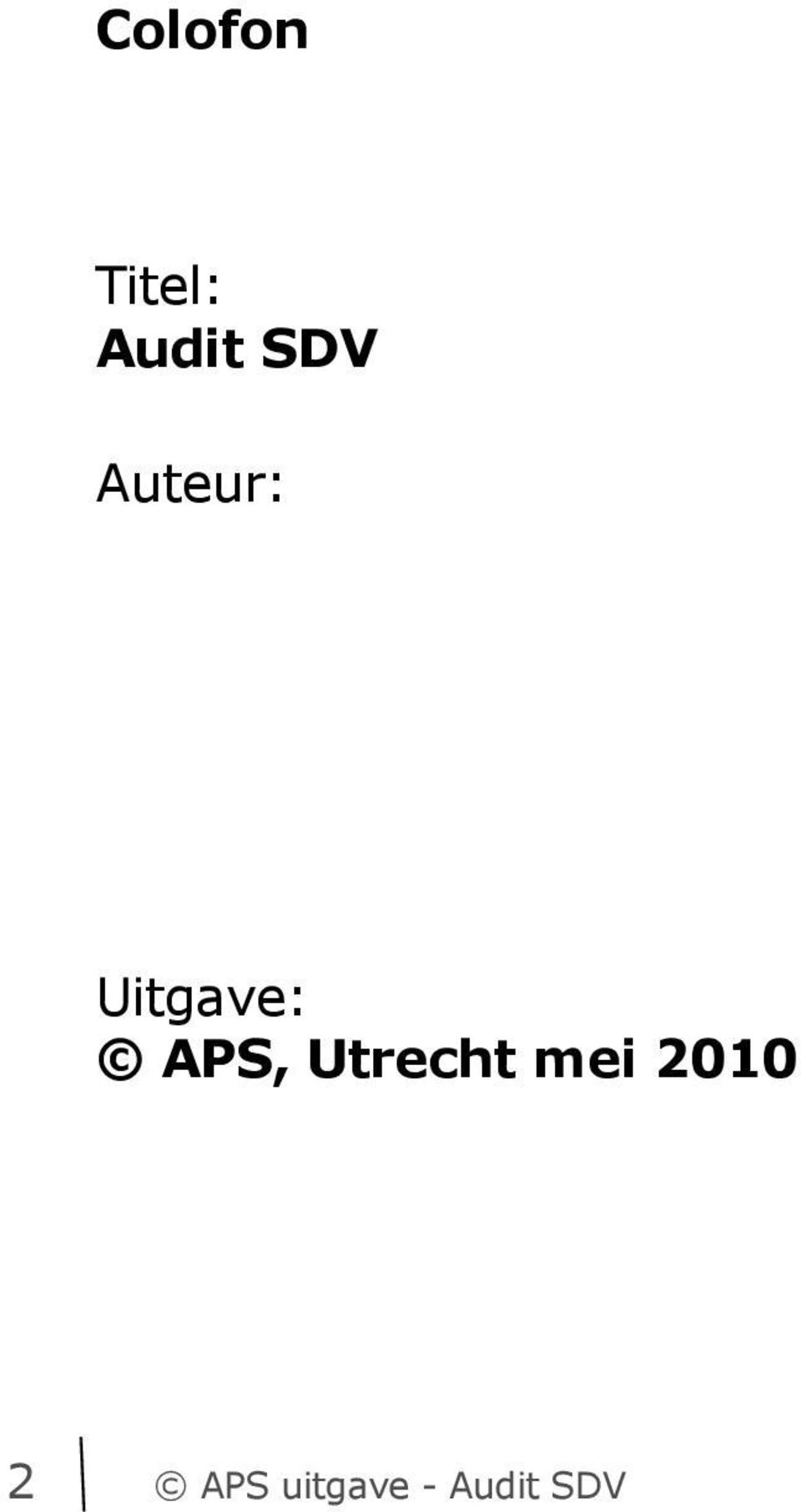 APS, Utrecht mei 2010