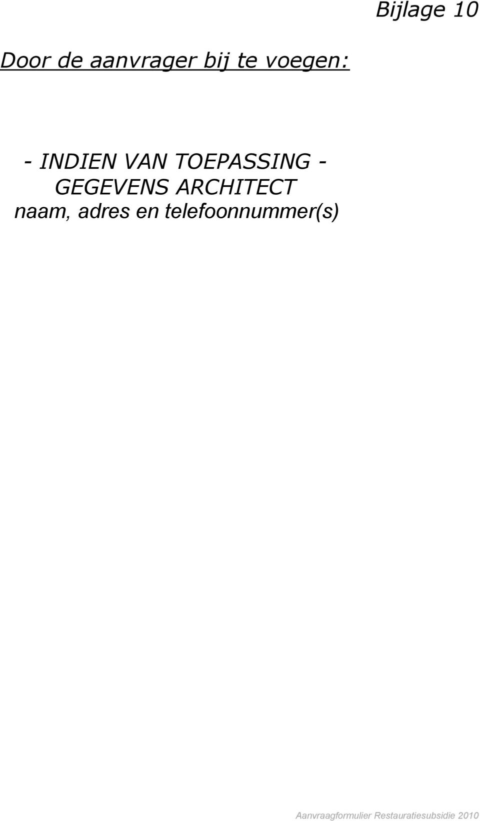 GEGEVENS ARCHITECT