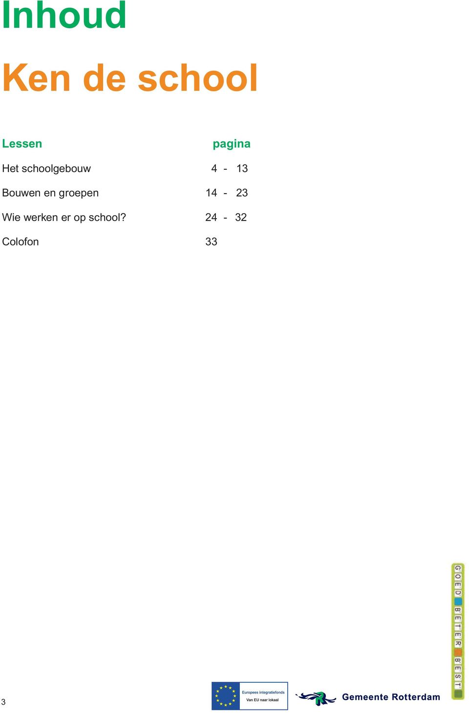 Bouwen en groepen 14-23 Wie