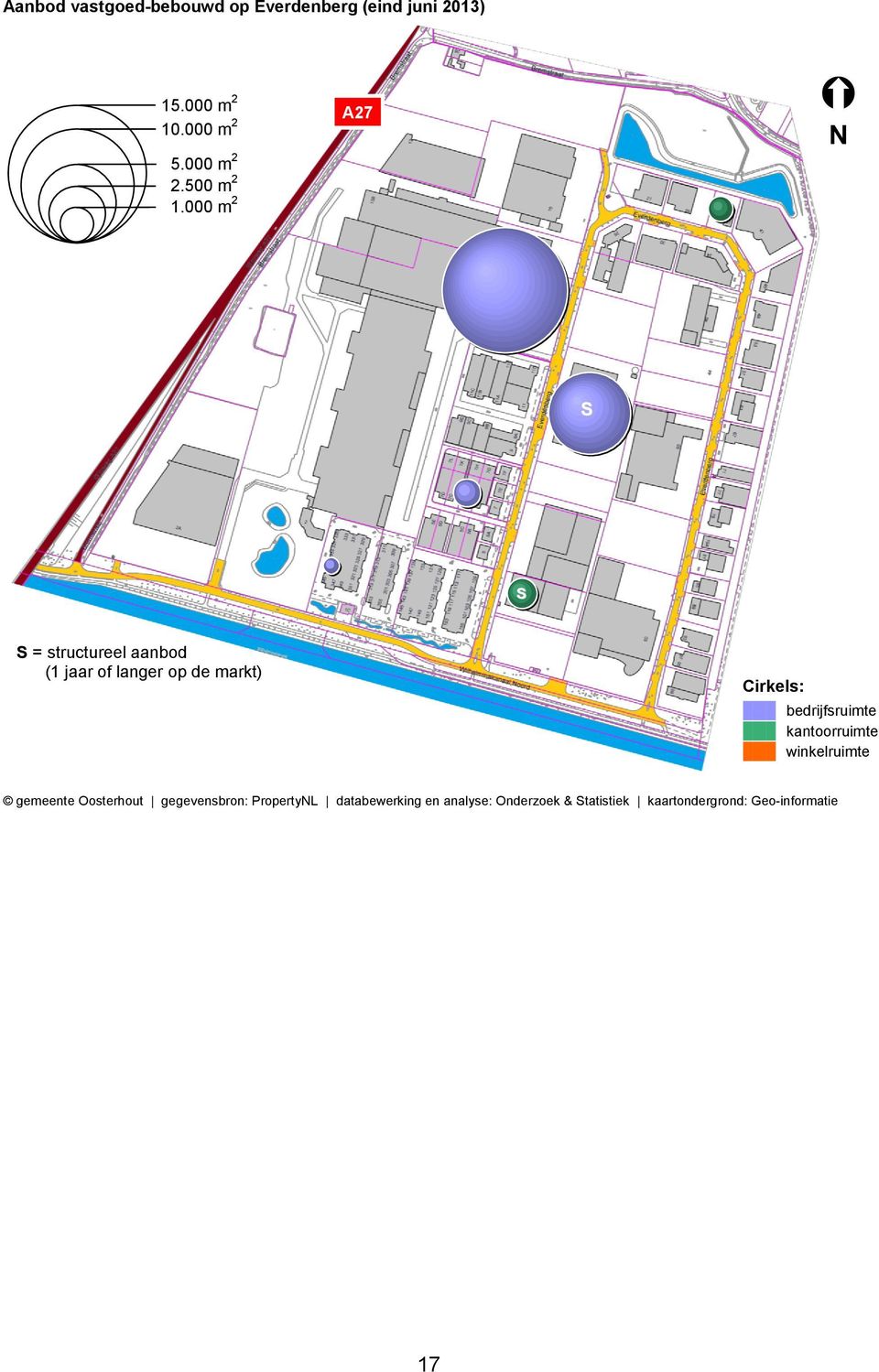 ........ winkelruimte gemeente Oosterhout gegevensbron: PropertyNL