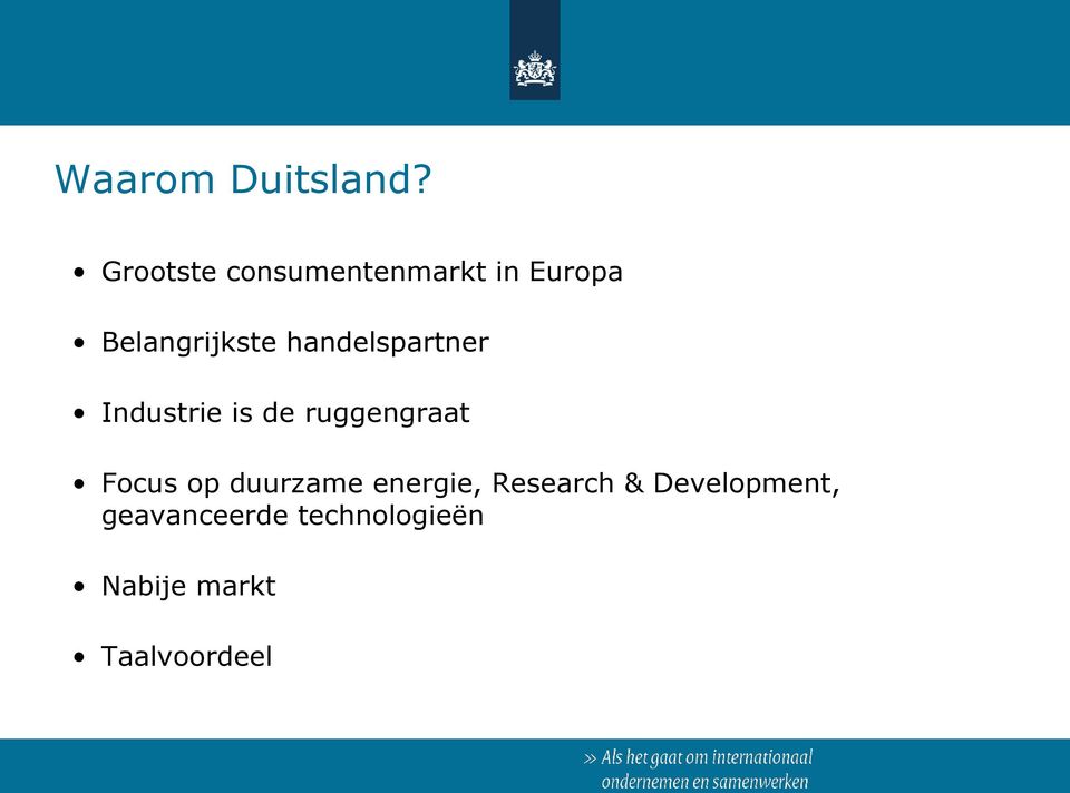 handelspartner Industrie is de ruggengraat Focus op