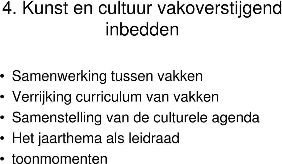 curriculum van vakken Samenstelling van de