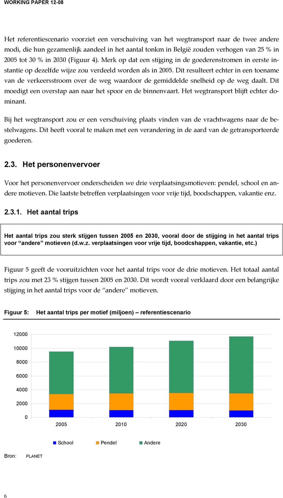 Dit resulteert echter in een toename van de verkeersstroom over de weg waardoor de gemiddelde snelheid op de weg daalt. Dit moedigt een overstap aan naar het spoor en de binnenvaart.