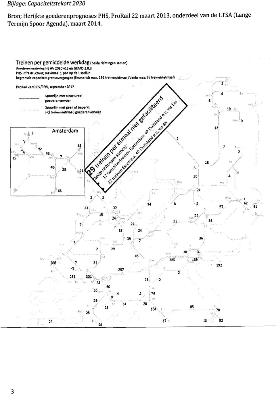 grensovergangen (Emmerich max. 192 treinen/etmaal; Venlo max. 92 treineivetmaab ProRail V«nD CV/POV, september?fli?