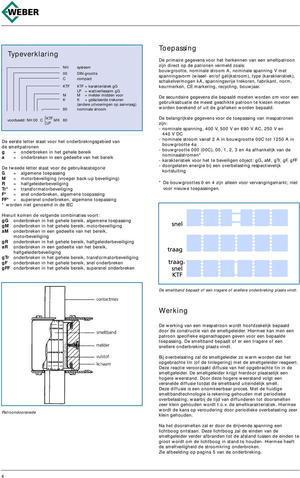 en/of gelijkstroom), type (karakteristiek), schakelvermogen ka, spanningsvrije trekoren, fabrikant, norm, keurmerken, CE markering, recycling, bouwjaar.