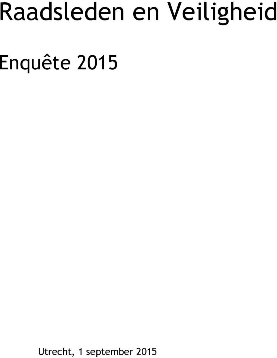 Enquête 2015